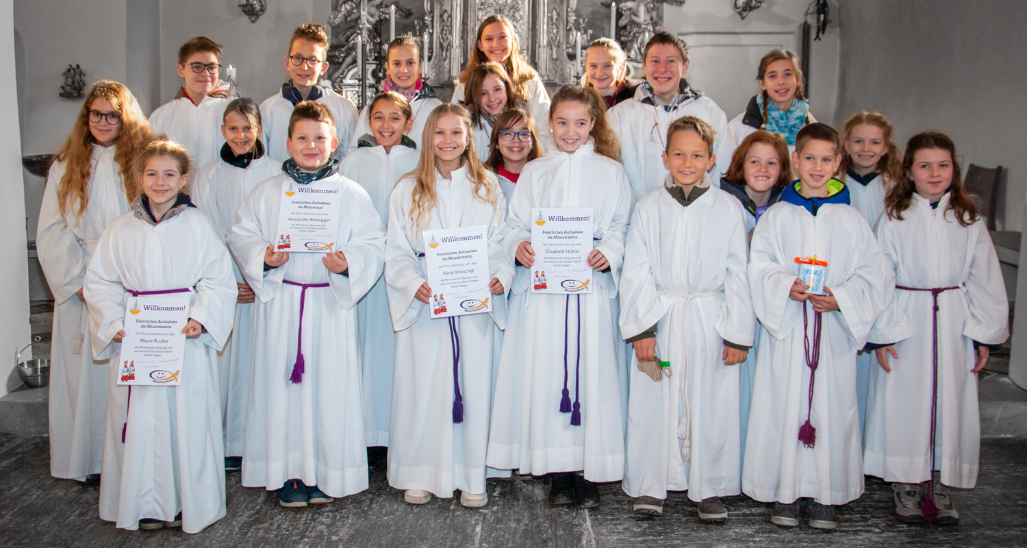 Ministranten der Pfarre Dobl im Advent 2019