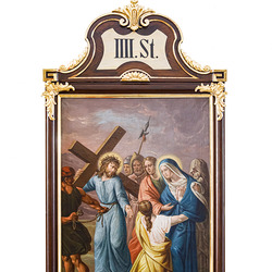 Jesus begegnet seiner Mutter.