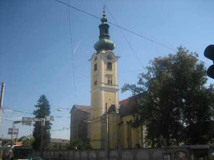 Kirche Graz-St. Leonhard / Pregartner vom Leonhardplatz aus