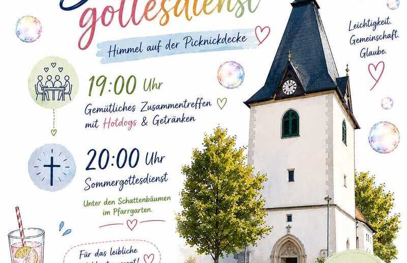 Sommergottesdienst im Pfarrgarten / Pfarramt Gamlitz