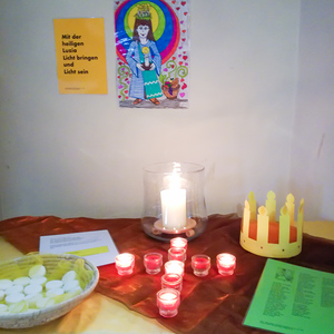 Christine Ornig Station Heilige Lucia in der Pfarrkirche Premstätten